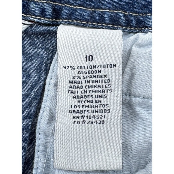 VTG Caribbean Joe Jean Midi Maxi Prairie Skirt Sz 10 Western Cottagecore 90s Y2K - Picture 6 of 9